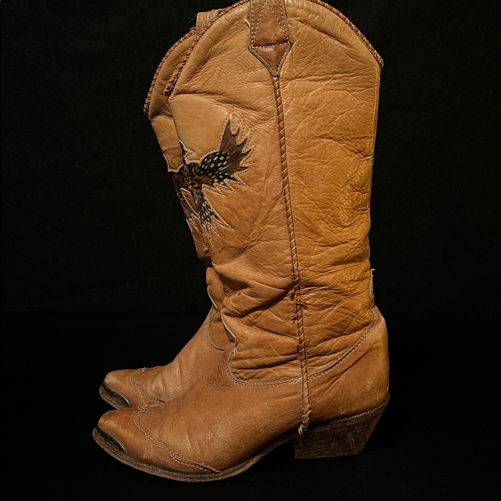 Zodiac Women's Tan Cowboy Boots - Picture 7 of 15
